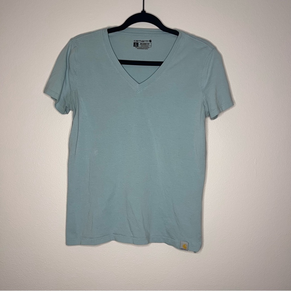Carhartt Women's Short Sleeve Tee - Light Blue